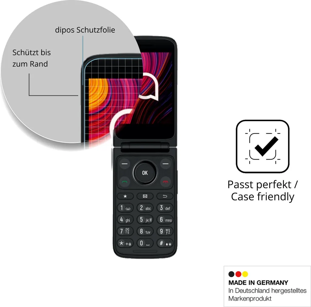 Dipos 2x Pellicola Protettiva In Vetro Flessibile 9H Per Punkt MP02 - Anti-Urto, Anti-Graffio, Facile Applicazione, Garanzia 10 Anni - 2