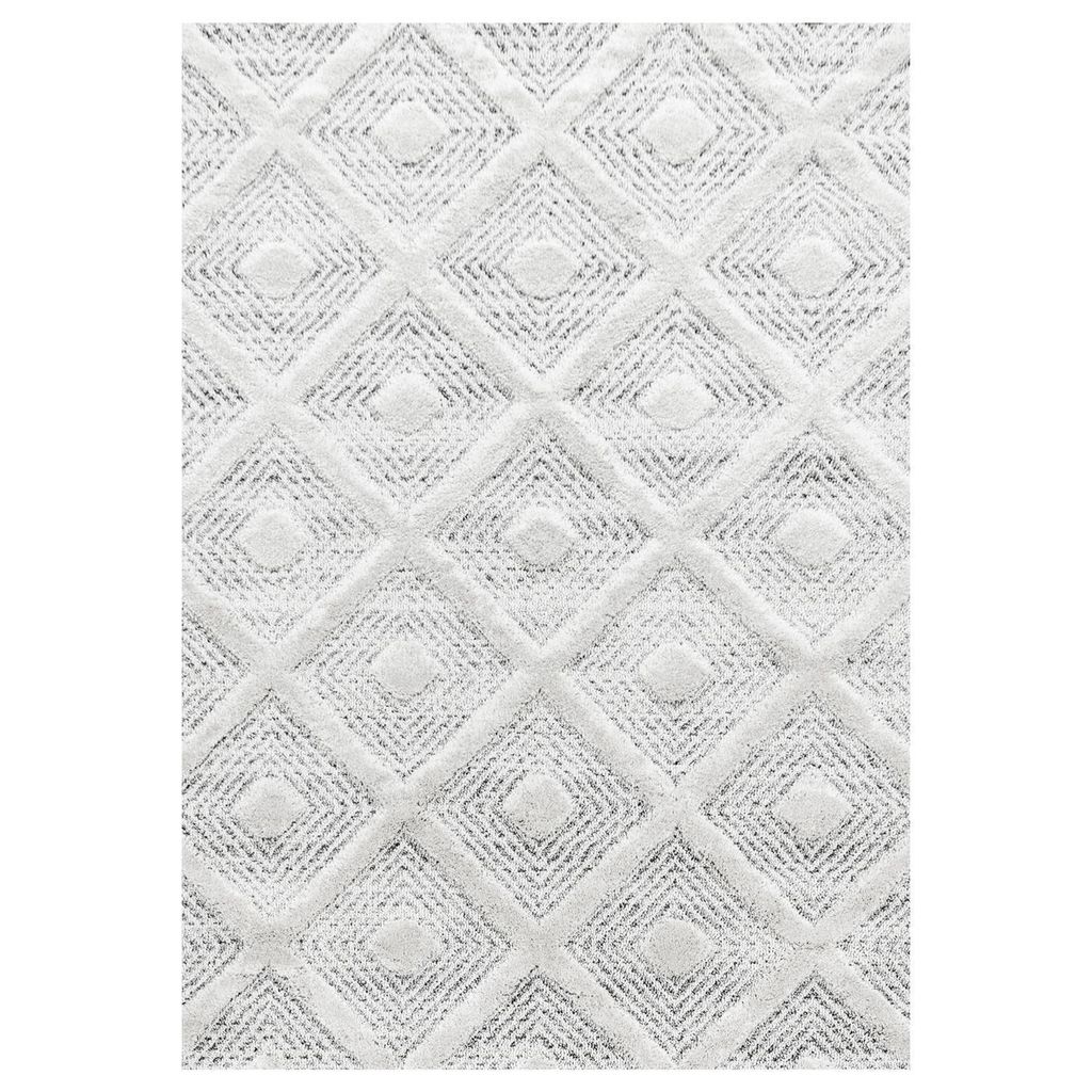 Hochflor Teppich PISA Grau 240 x 340 cm