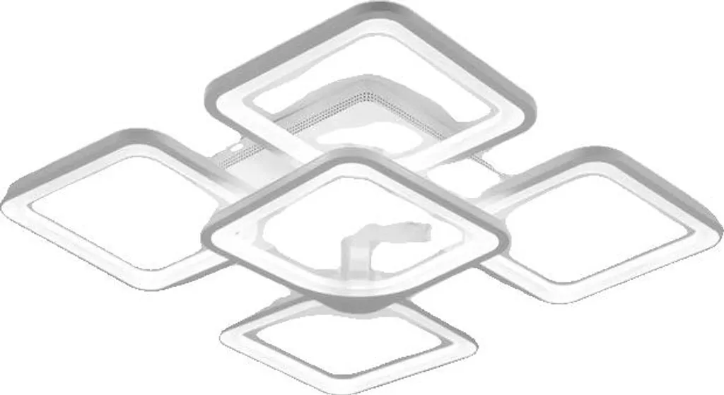 Plafonnier LED blanc 4-en-1 avec réglage d'intensité infinie réglable