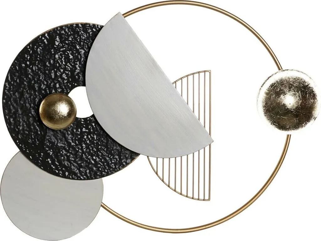 Décoration murale moderne or et gris pour dynamiser un intérieur terne