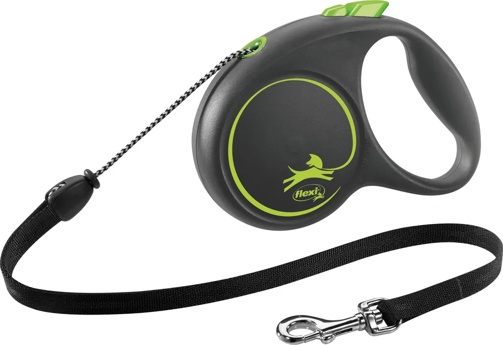 Flexi Black Design Verde 5m: Il Guinzaglio Retrattile più Comodo