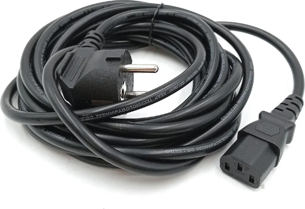 Câble d'alimentation de 4,6m noir durable AmazonBasics pour PC et TV