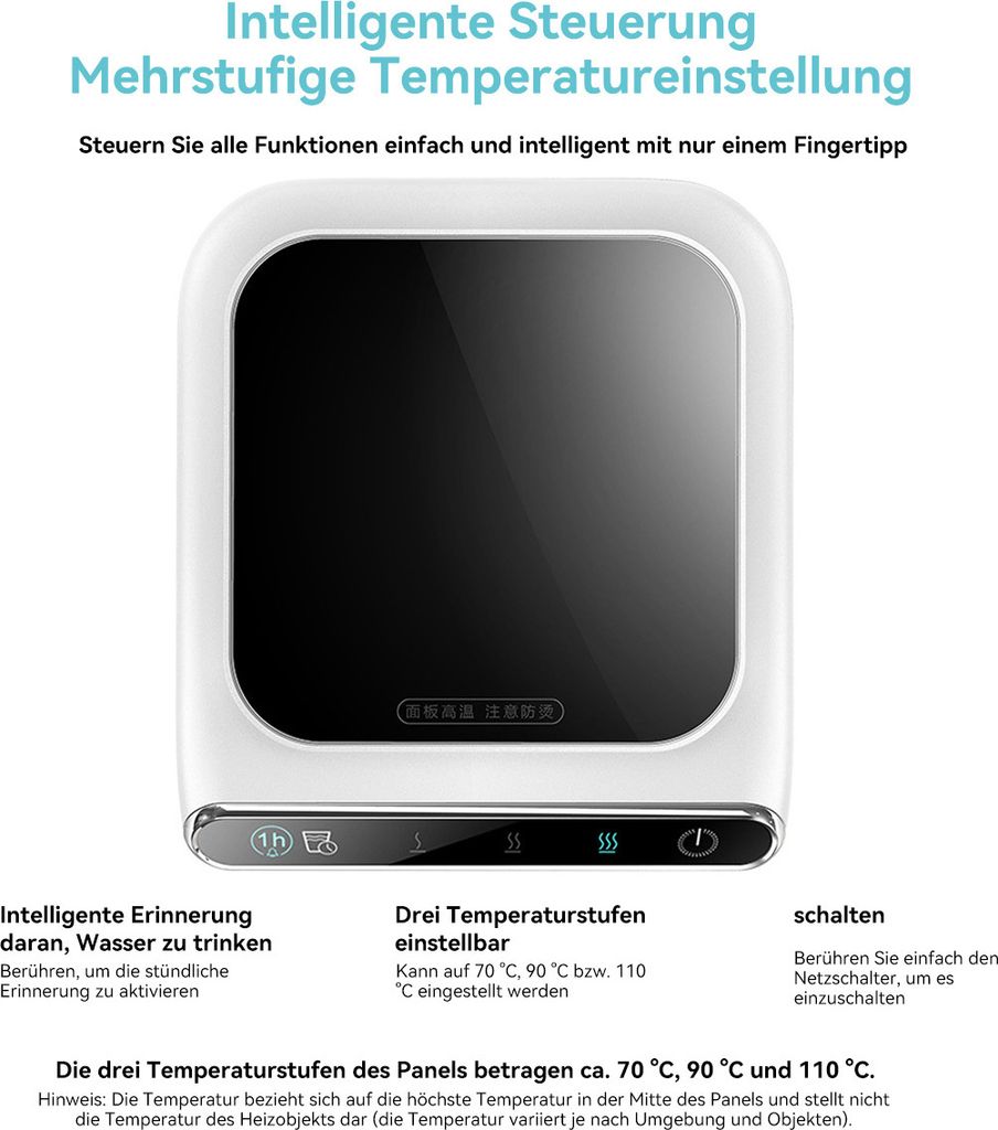 55°C Konstanttemperatur USB-Kaffeetassenwärmer: P Produktbild-Vorschau 7