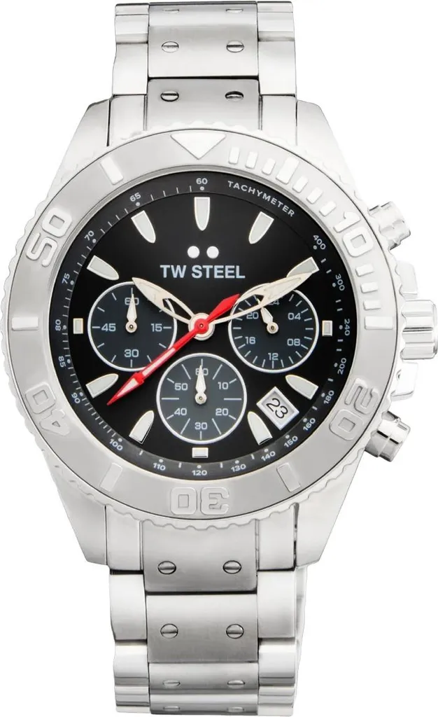 TW Steel TWVA5 Vanceur Diver - Montre Homme Quartz Bracelet en Acier