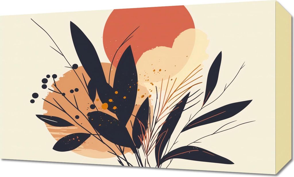 Bild 50x30cm Sonnenuntergang in Farbe