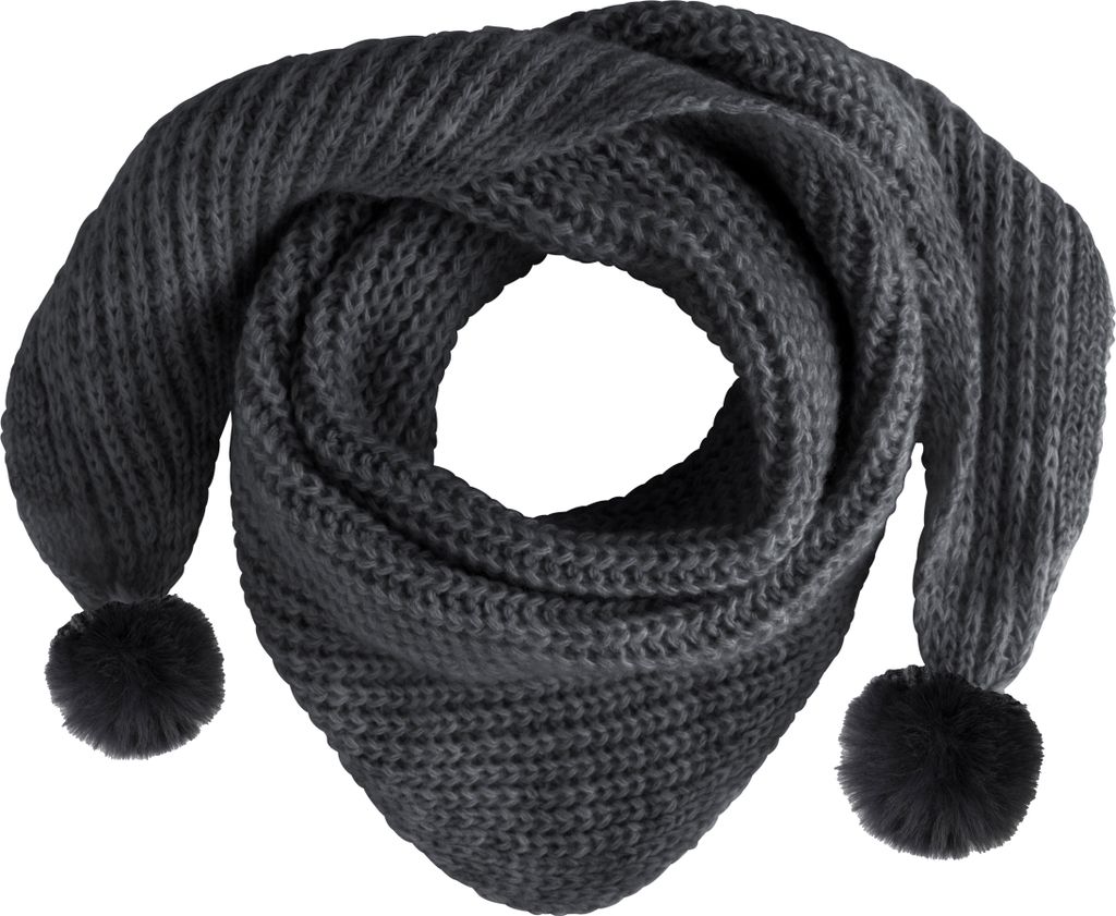 Baby's Only Dreiecksschal mit Pompon Cool - Anthrazit - 3-36 Monate - 100% Polyacryl
