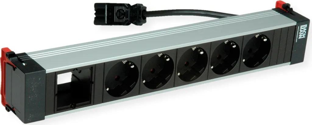 Unité de Prises Bachmann 5x CEE7/3 avec Câble 0,2m GST18i3 Intégré