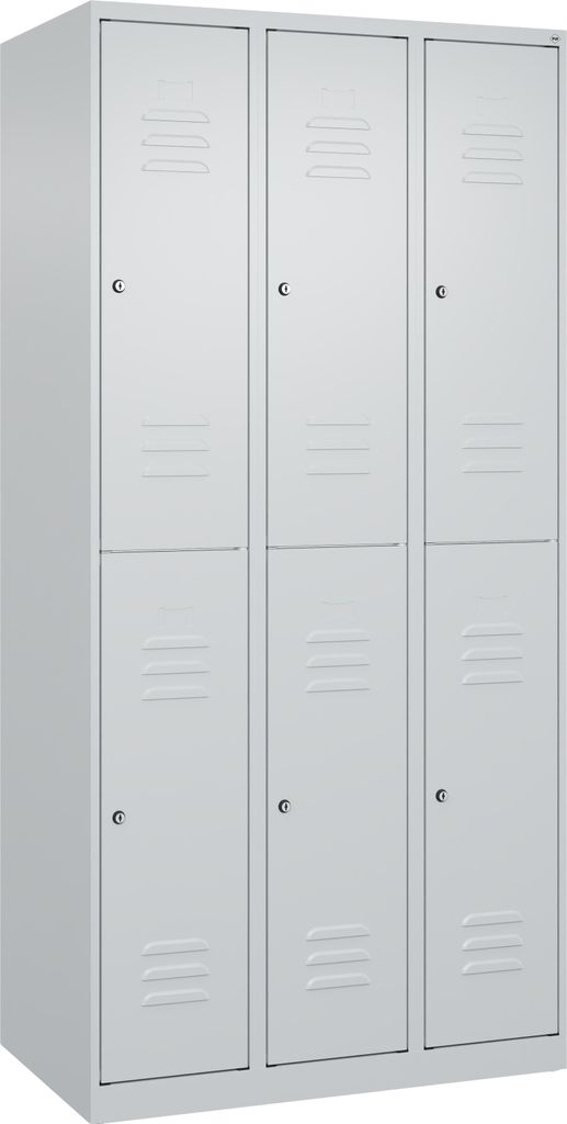 CP Spind Classic Plus anthrazitgrau 080300-30 S10050, 6 Schließfächer 90,0 x 50,0 x 185,0 cm