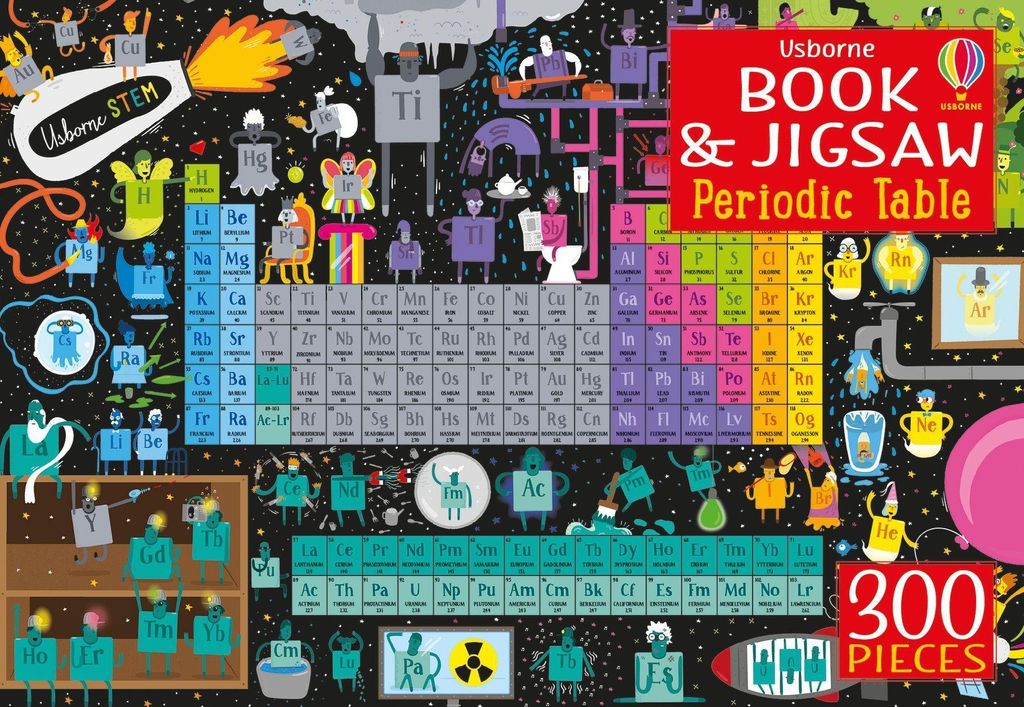Usborne Publishing Usborne Book and Jigsaw Periodic Table, 16 Seiten
