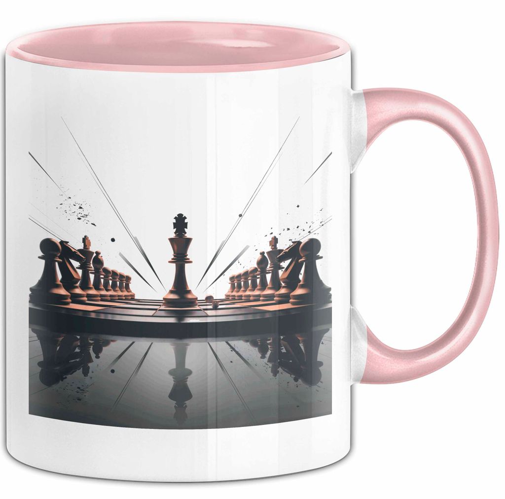 Schachspieler Tasse Geschenk Lustige Geschenkidee Spruch Für Strategie Köpfe (Rosa)