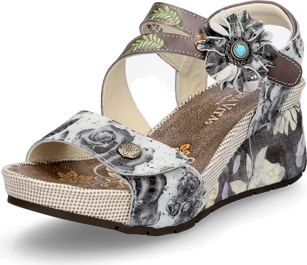 Laura Vita Damen Sandalette grau