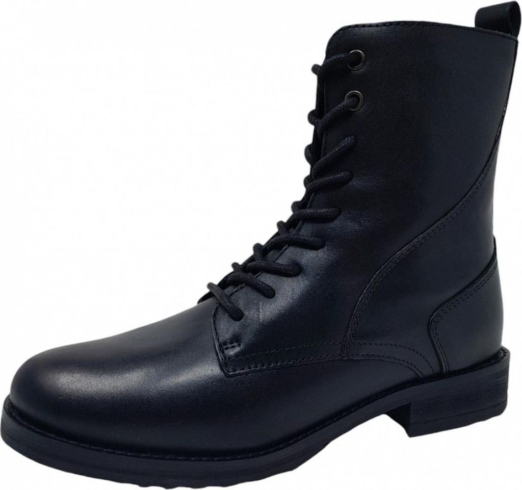 Poelman Schnürstiefel Schwarz in Gr. 40