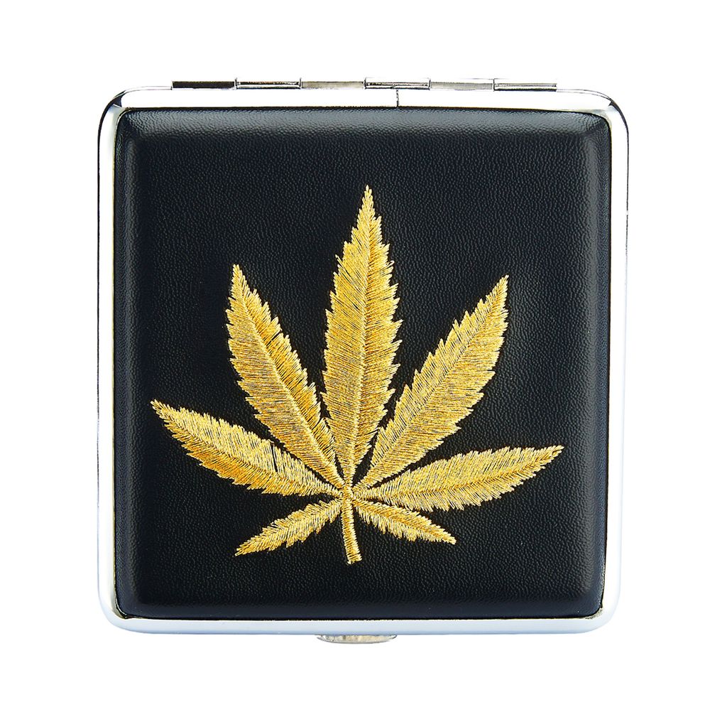 Edles Zigaretten Etui Case Box ein Metall Gasfeuerzeug Lighter Geschenk Set
