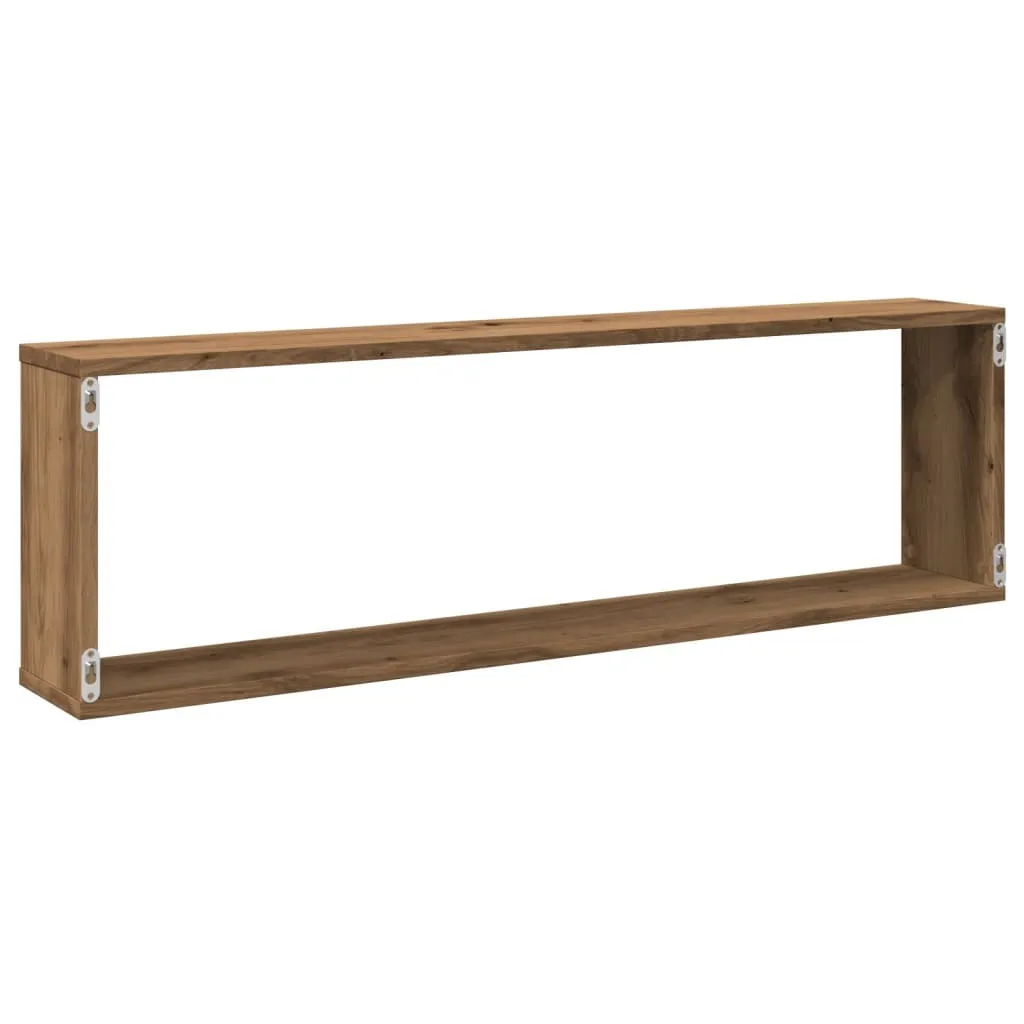 SYFAX™ Set 2 Mensole Sospese a Cubo 100x15x30 cm Ideali Cameretta - 6