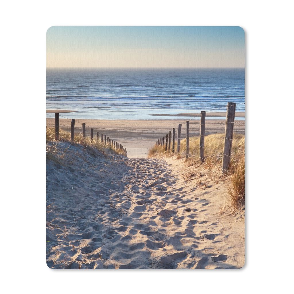 MuchoWow Mauspad Mousepad Sand - Strand - Düne - Meer - Sommer 30x40 cm - Mousepads - Maus Mat - Pad - Mausunterlage - Mausmatten