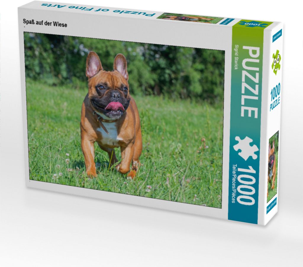CALVENDO Puzzle Spaß auf der Wiese | 1000 Teile Lege-Größe 64x48cm Foto-Puzzle für glückliche Stunden
