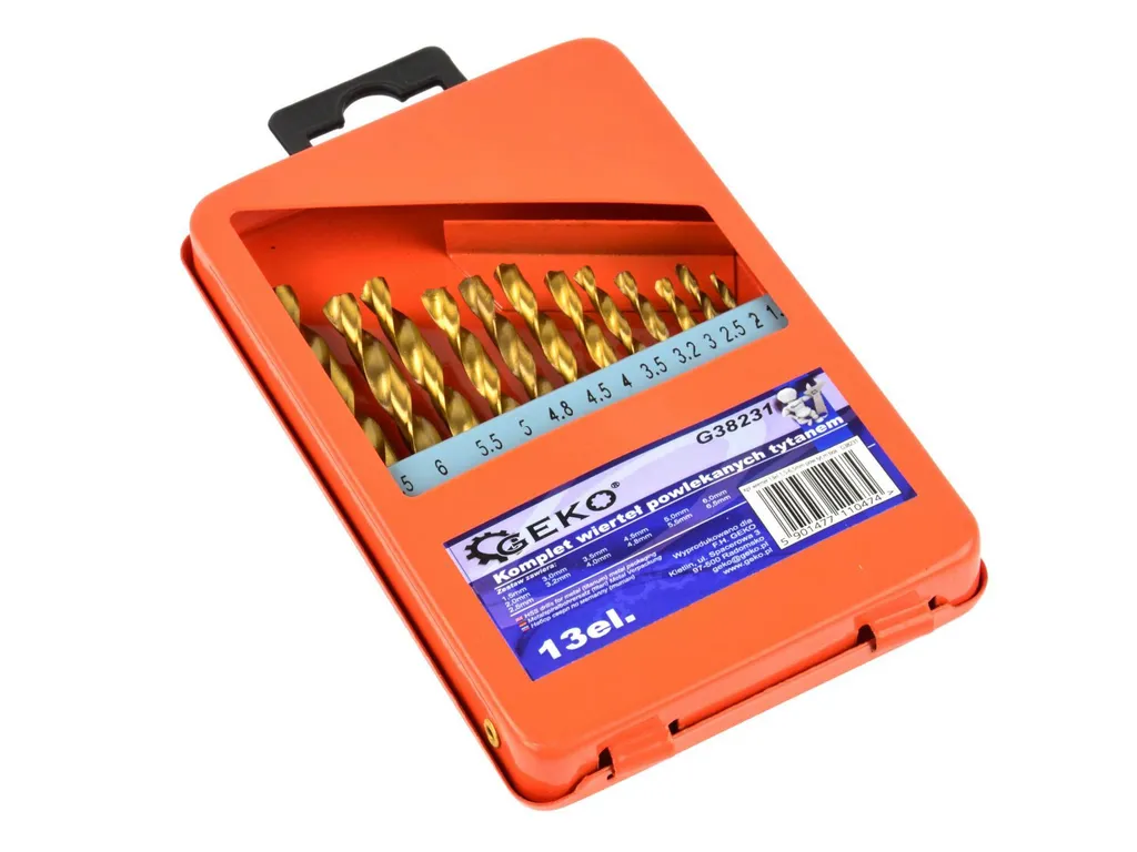 Punte per Metallo HSS Titanio 02134: Set 13 Pz per Foratura Precisa
