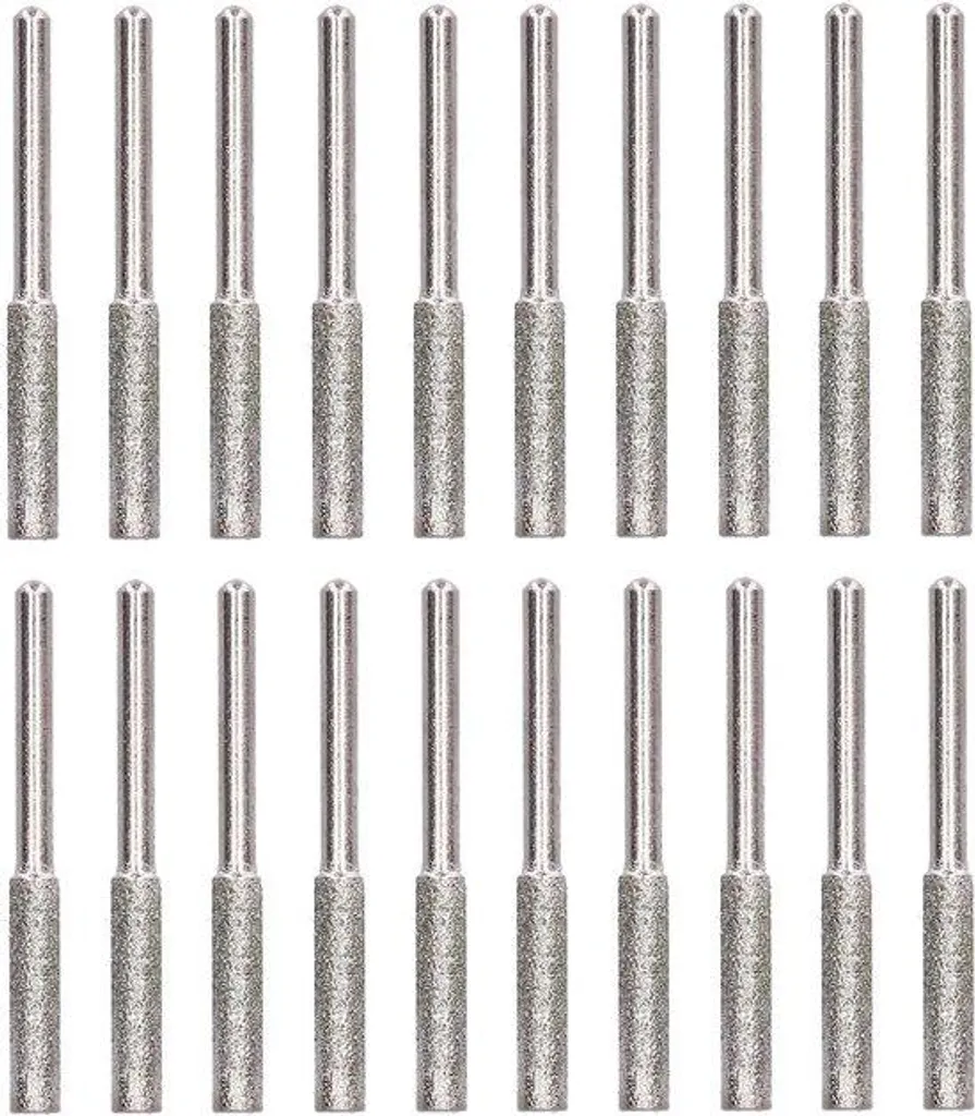 Kit d'affûtage de chaîne tronçonneuse 4 mm - 20 têtes robustes noires simples