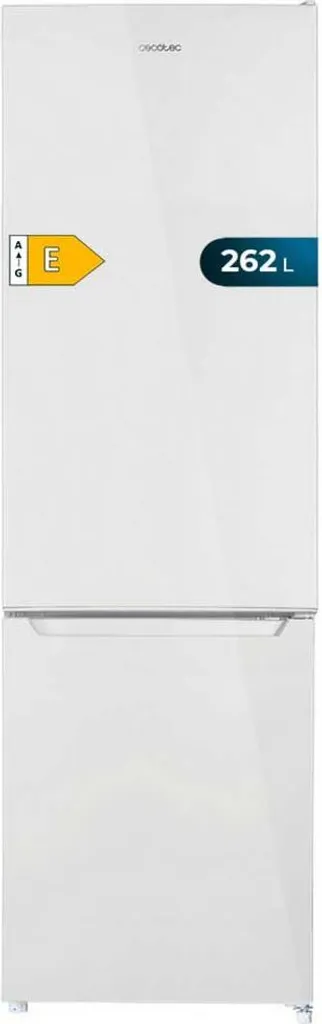 Frigo congélateur bas 262 litres blanc avec clayettes en verre LED