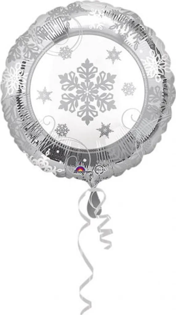 Ballon flocon de neige 43 cm ultra résistant et réutilisable