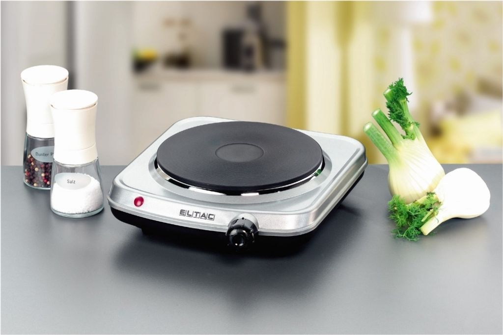 ELTAC Einzelkochplatte EK 18 silbermetallic, 1500 Watt Produktbild 3
