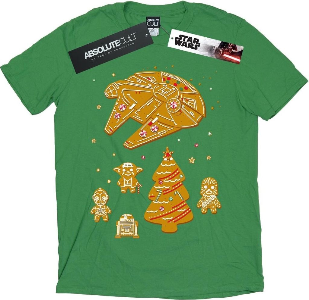 Star Wars - "Gingerbread Rebels" T-Shirt für Jungen BI35688 (128) (Irisch-Grün)