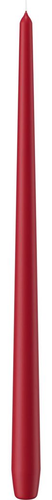 Konische Kerzen (Spitzkerzen) in Cello Altrot 400 x 25 mm, 6 Stück
