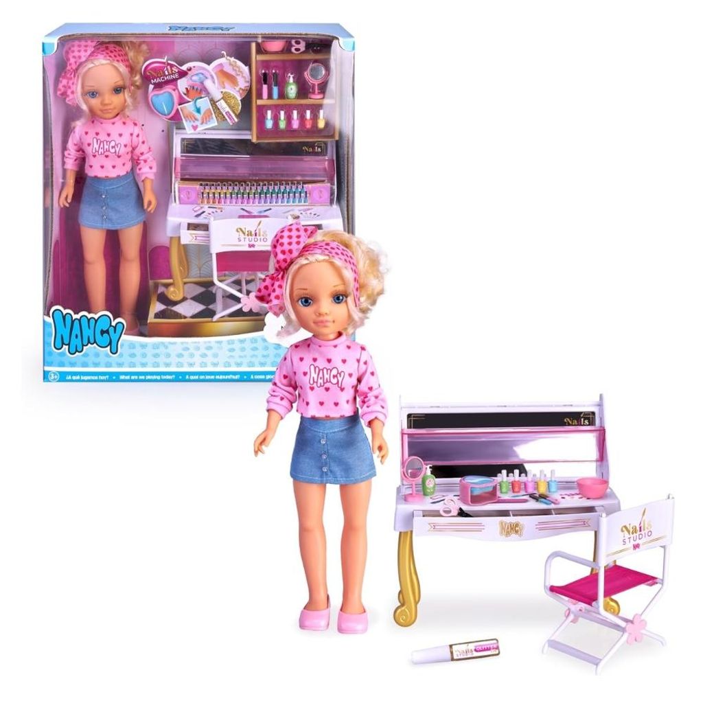 Nancy Puppe „Nails Style“ – Spielpuppe mit Nagelstudio & Zubehör ab 3 Jahren