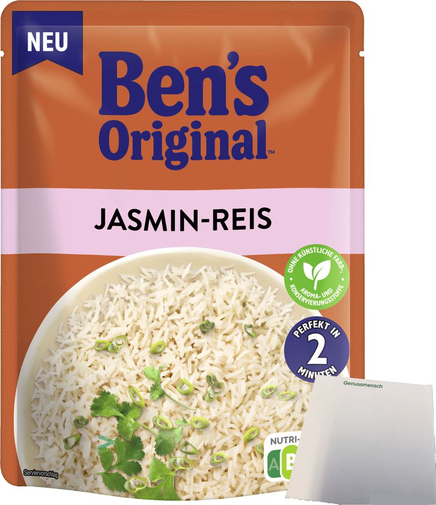 Ben's Original Express Jasmin-Reis (220g Packung) + usy Block