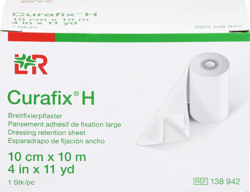 Curafix H Fixierpflaster 10 cm x 10 m, 1 St. Pflaster