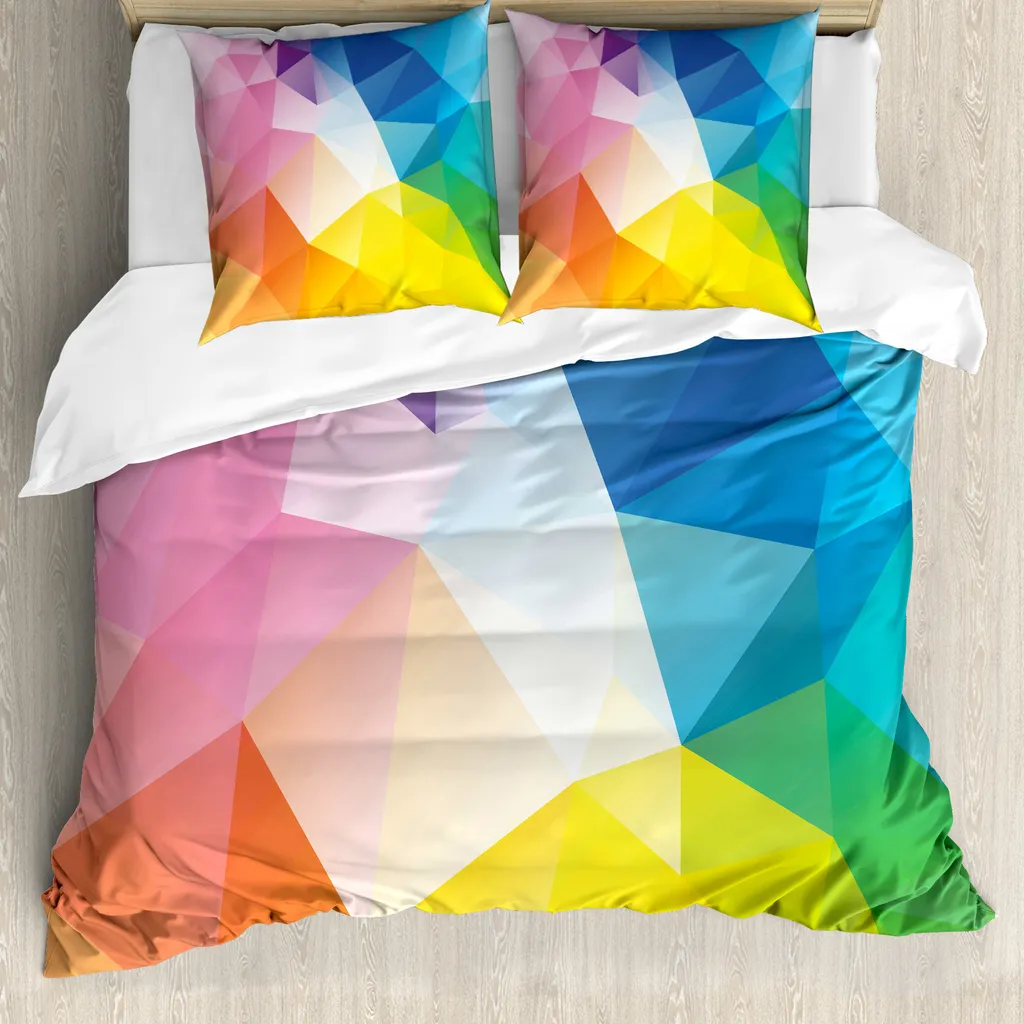Copripiumino ABAKUHAUS 200x200 Modern Fractal Multicolore