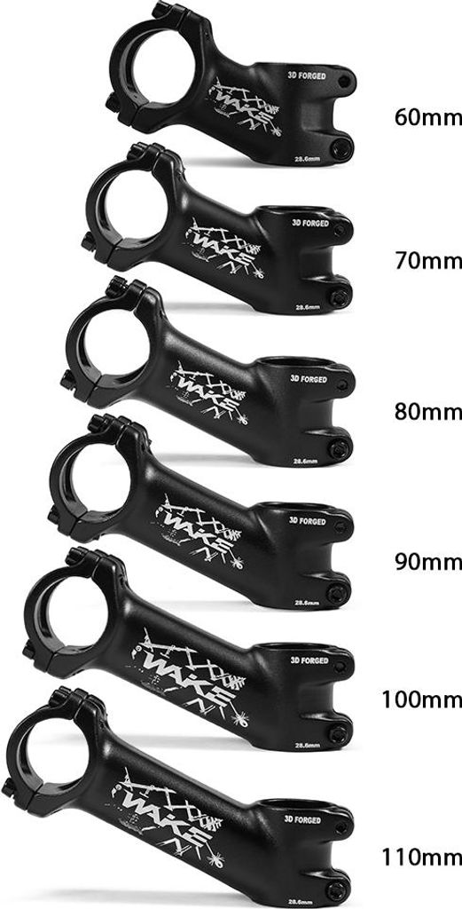 25-Grad-Fahrradvorbau, ultraleichtes Mountainbike, für 31,8-mm-Lenker