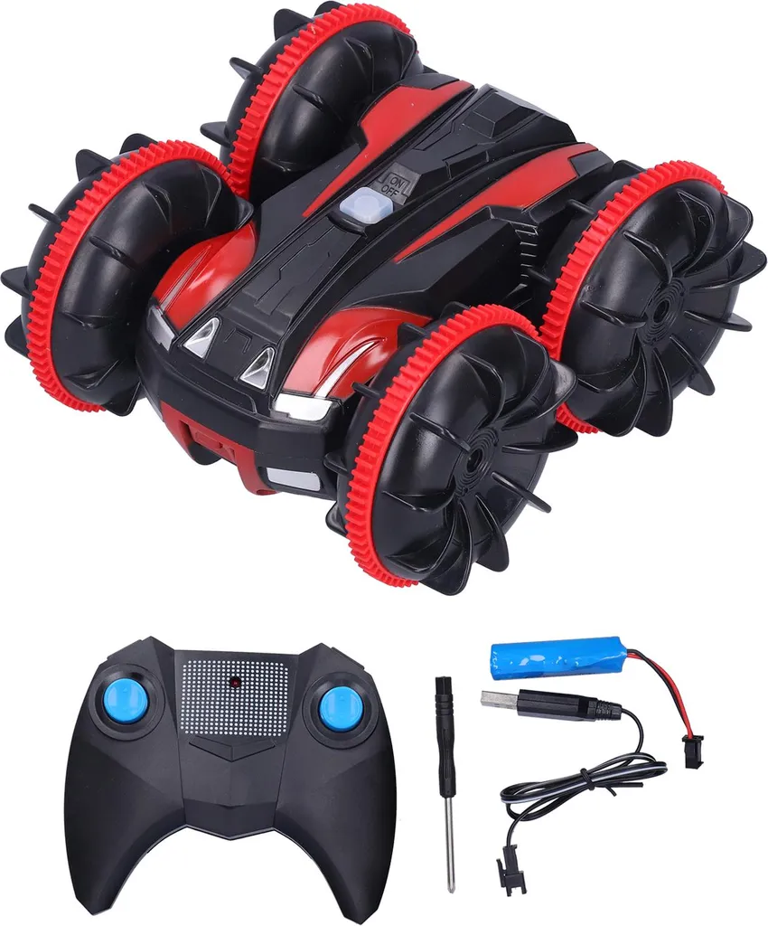 Voiture Télécommandée Piscine et Jardin - Cadeau Enfant Étanche Rouge