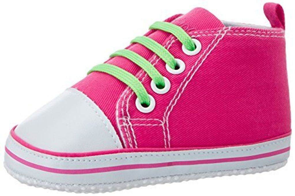 Playshoes Baskets Neon, Chaussures Premiers Pas Bébé Fille, Produktbild 