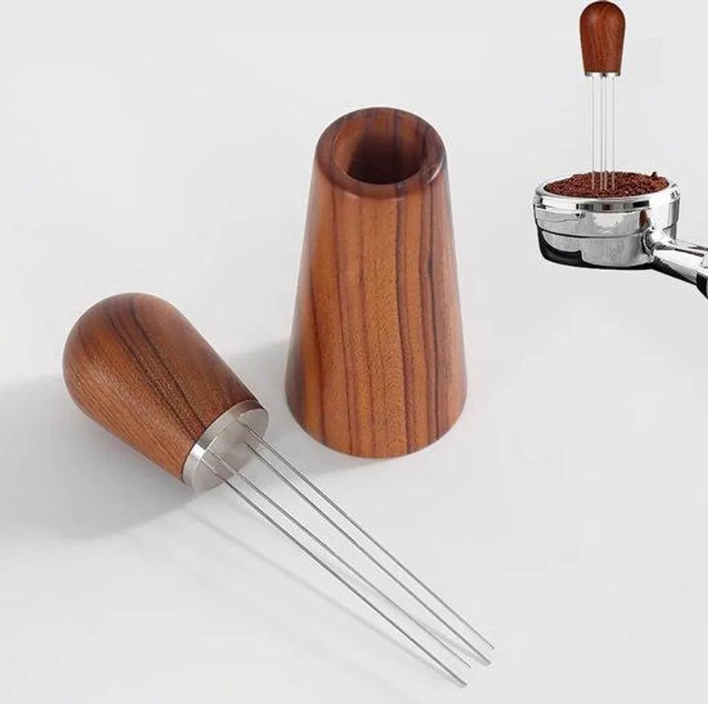 Distributeur à aiguille espresso anti-grumeaux en acier inoxydable