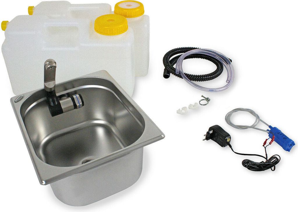 230V Miniküche Wohnmobil Verkaufsstand Bausatz Waschbecken 325x265x200mm Barwig