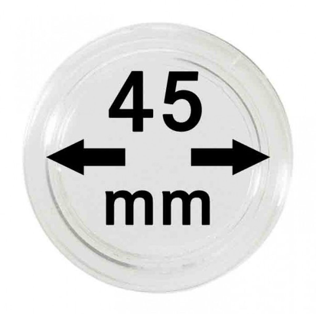 Lindner 2250045P Münzkapseln 45 mm-10er Pack Produktbild 