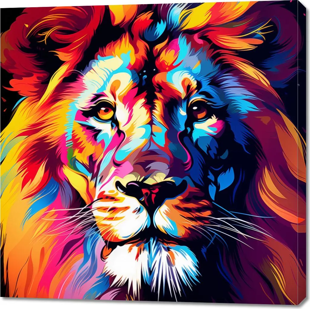 Decorazione Murale Colori del Regno 100x100 cm - Design Esclusivo