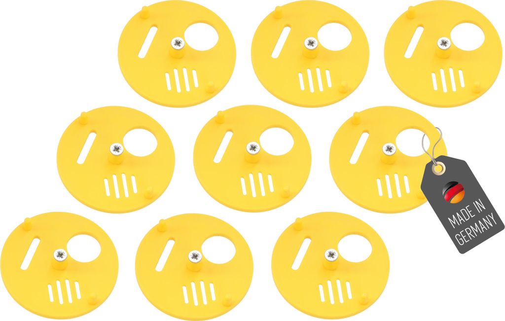 Bienen Fluglochschieber 9 Stück Rund Set Imkereibedarf Bienenflucht Eingangstore