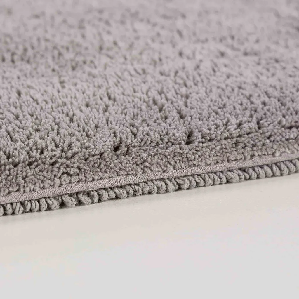 Tapis de Bain Absorbant Gris Clair 67x110 cm Idéal Sortie de Douche