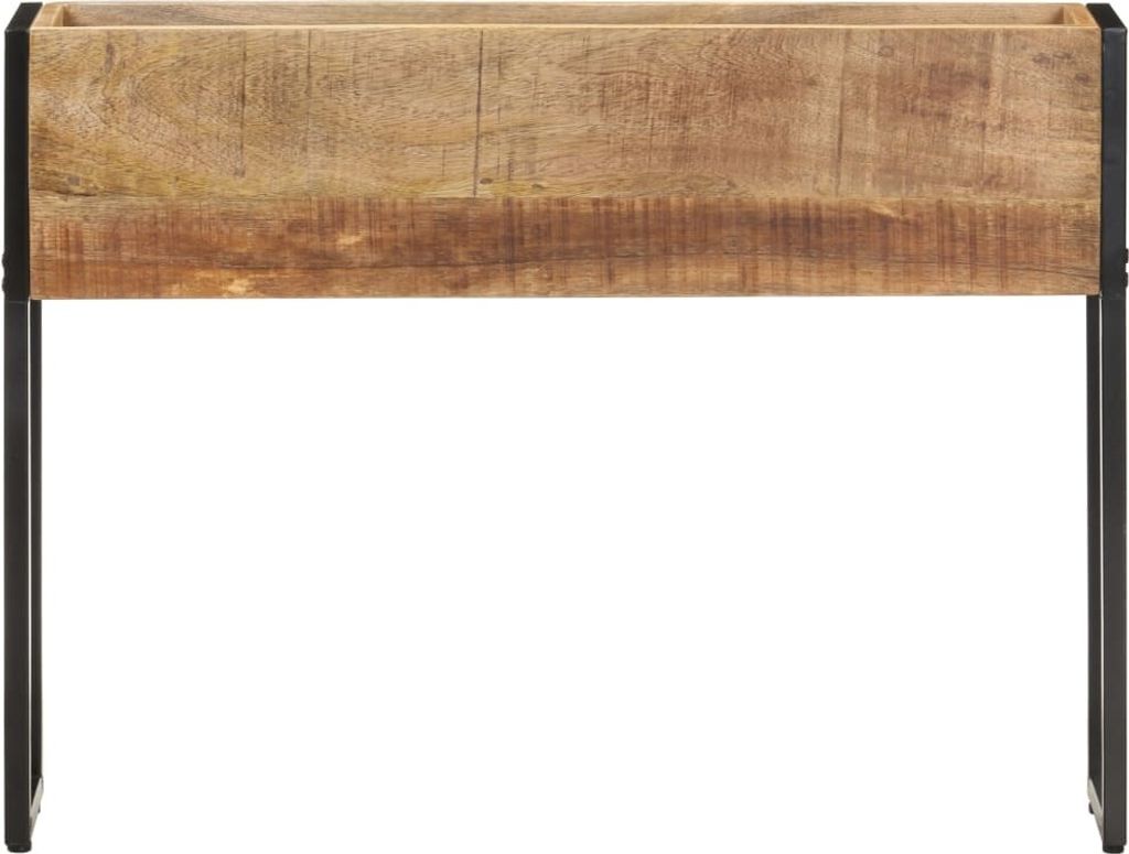 vidaXL Bac à plantes 90x20x68 cm Bois de manguier rugueux Image du produit 