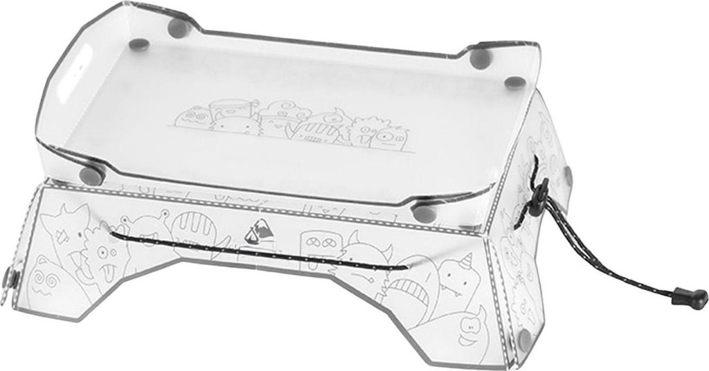 Stück/1 Set Outdoor-Klapptablett, robust, mit Druckknopfverschluss, lebensmittelechtes PP, für Camping, Picknick, Rucksackreisen, zusammenklappba...