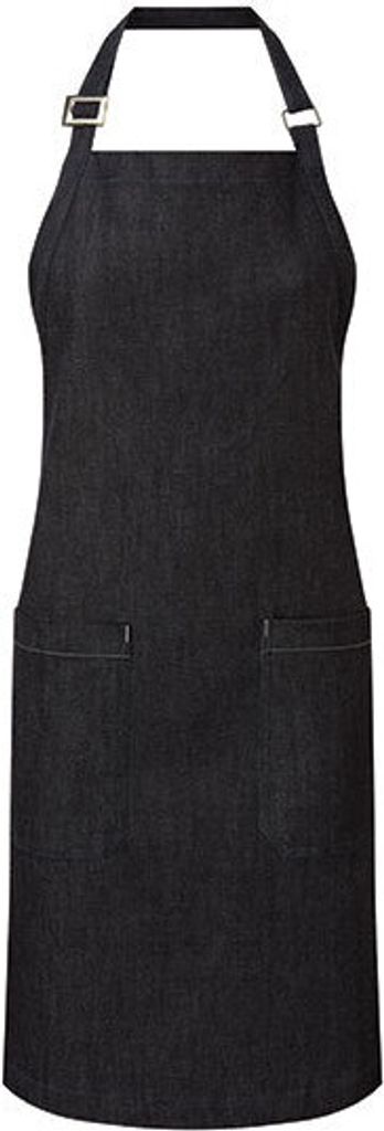Premier Workwear PR113 | Latzschürze, Organic Denim Fairtrade Bib Apron, 80 x 72 cm - Farbe: Indigo Denim - Größe: 80 x 72 cm
