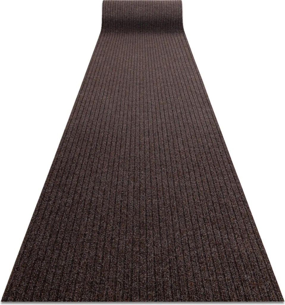 Tapis d'entrée antidérapant CEYLON brun ardoise format 100x680 cm
