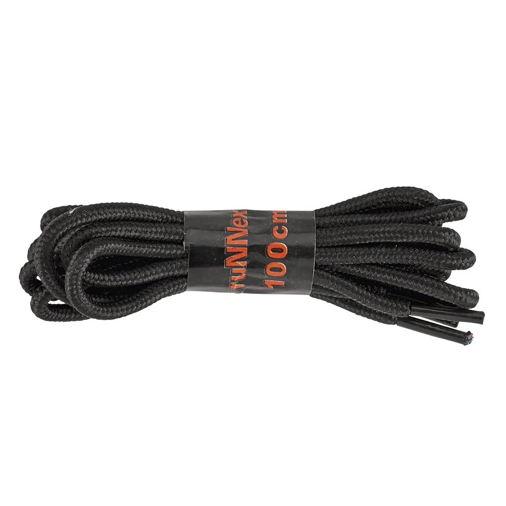 Lacet rond noir RUNNEX 100 cm résistant et durable pour vos chaussures