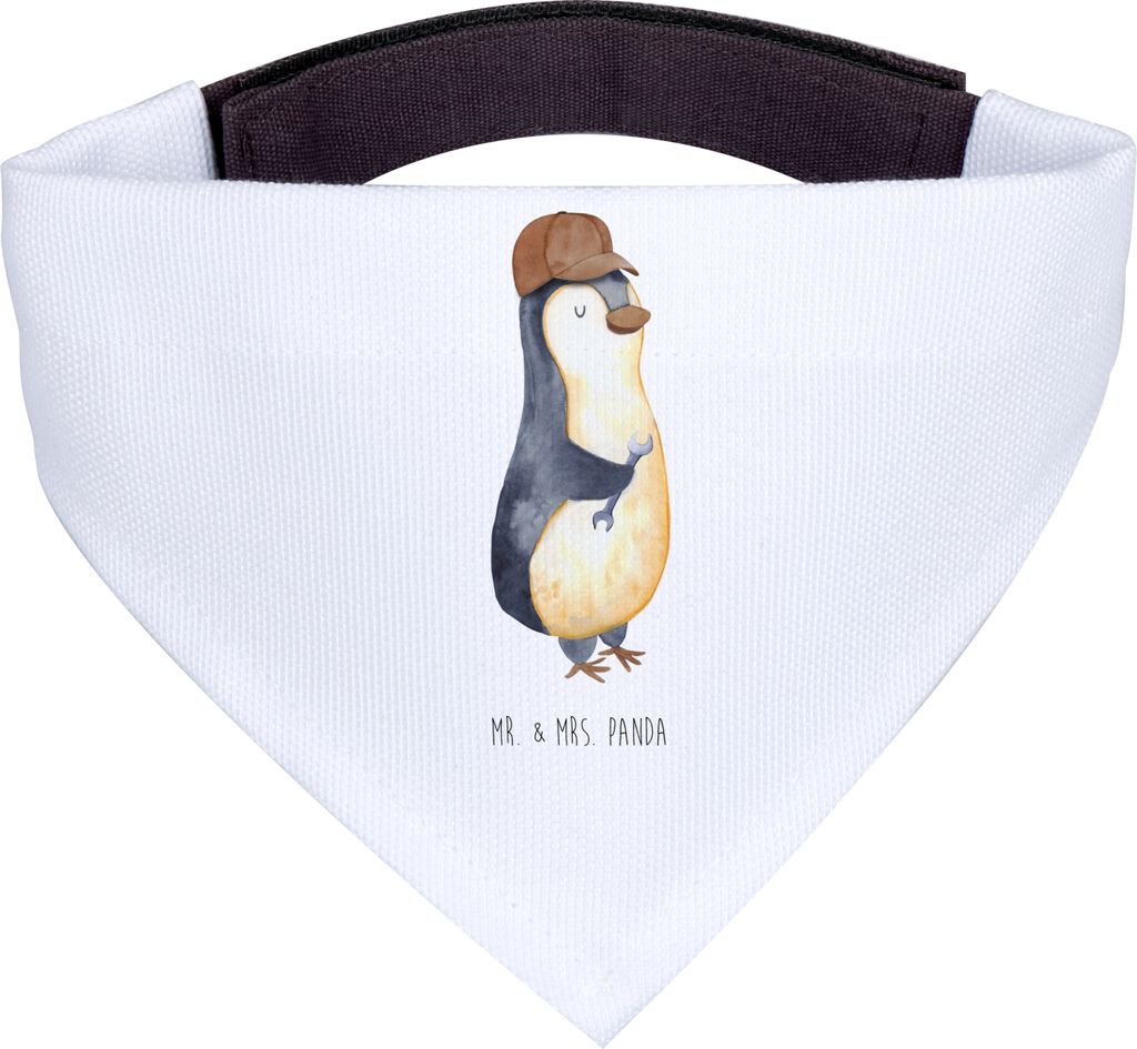 Mr. & Mrs. Panda Halstuch Für Hunde Wenn Papa es nicht reparieren kann, sind wir am Arsch - Weiß - Geschenk, Vatertag, Hund, Dad Bester Vater, Ha...