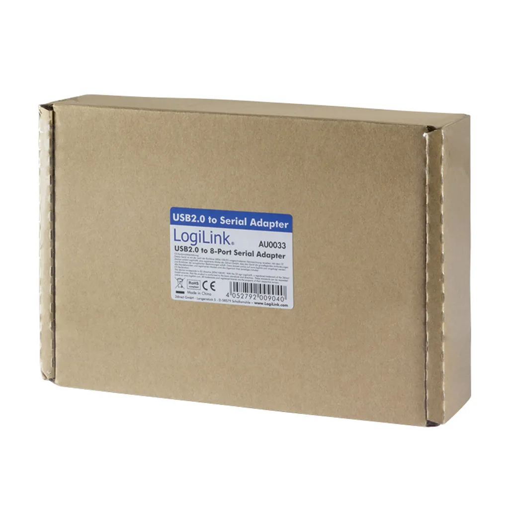 Convertisseur USB 2.0 vers 8 Sorties Série LogiLink avec Boîtier Métal - 2