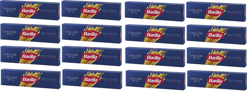 Barilla Hartweizen Pasta Linguine N. 13, 16er Pack (16x500g)