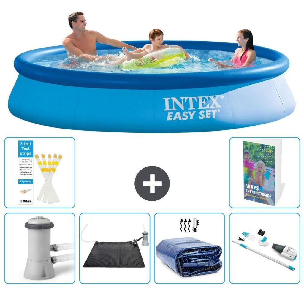 Easy Set Pool Rund - 366x76 cm - 7-teilig S252