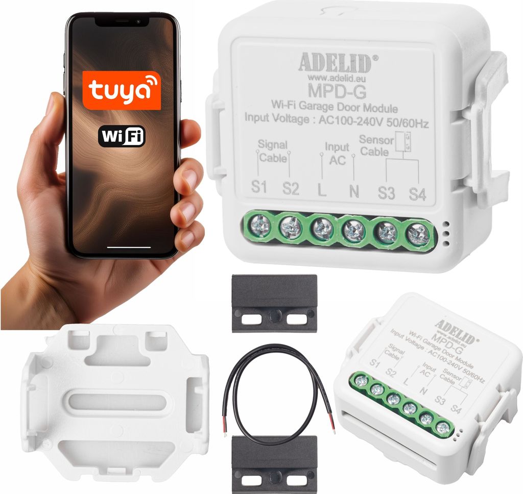 WiFi Mini Smart Garagentor Gate Schalter Modul Relais Unterputz Tuya